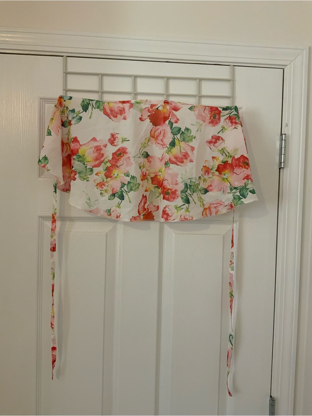 Kids Wrap Ballet Skirt - Floral Red & Green